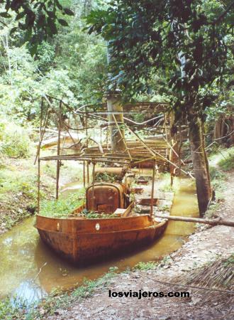 Boat Fitzcarral aground in the Amazon Forest - Peru
Buque Fitzcarral encallado en el bosque amazónico - Peru