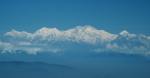 View of Himalaya mountains from Darjeeling