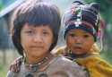 Akha children in a small village near of China Border  