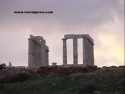 Temple of Poseidon was started in 6th century B C , but the 