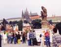Hradcany (castle district) from Karl's Bridge - Prague - Czech Republic