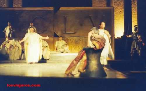 Performance in the Roman theater of Merida - Spain
Actuacion nocturna en el Teatro Romano de of Merida - España - Espaa