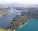 Ir a Foto: Lago Azul y el lago Verde cerca de Rotorua, isla del Norte 
Go to Photo: Green & Blue Lakes near Rotorua