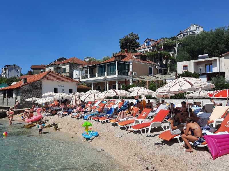 Playa el presidente, cerca de herzeg no vi, Bahía de Kotor: Perast, Herzeg Novi, Tivat - Montenegro 0