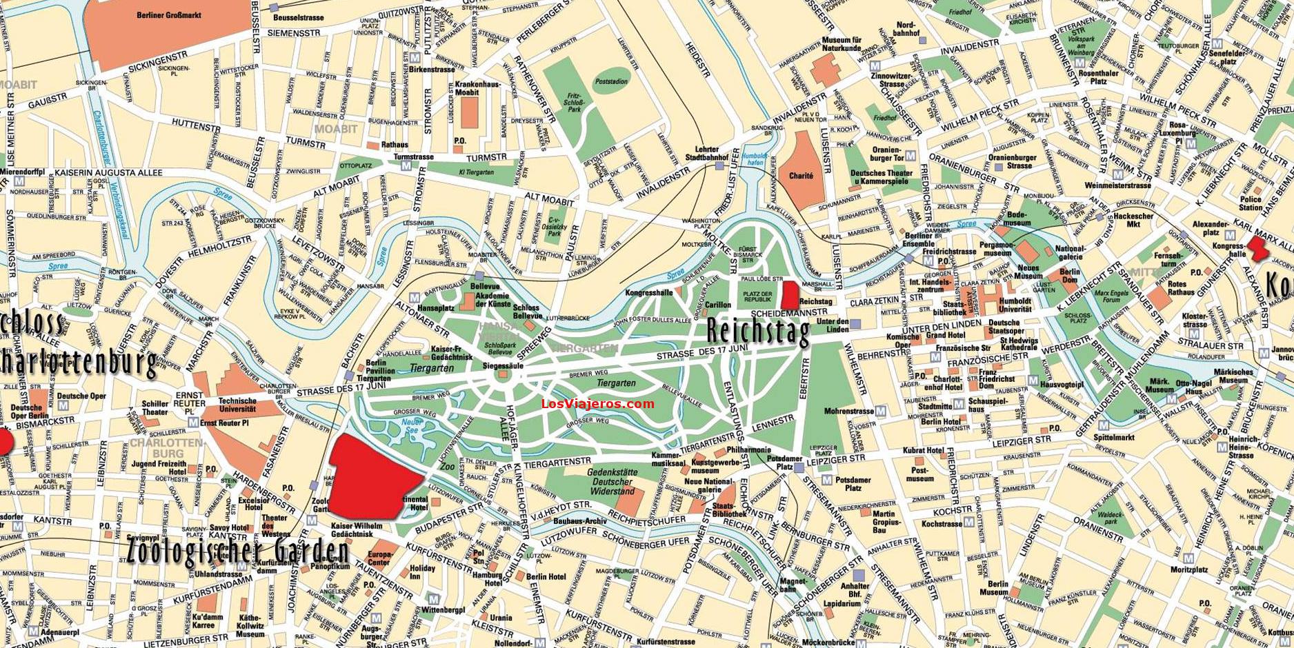 Mapa turistico de Berlin, Berlín: Consejos, opiniones, visitas - Alemania