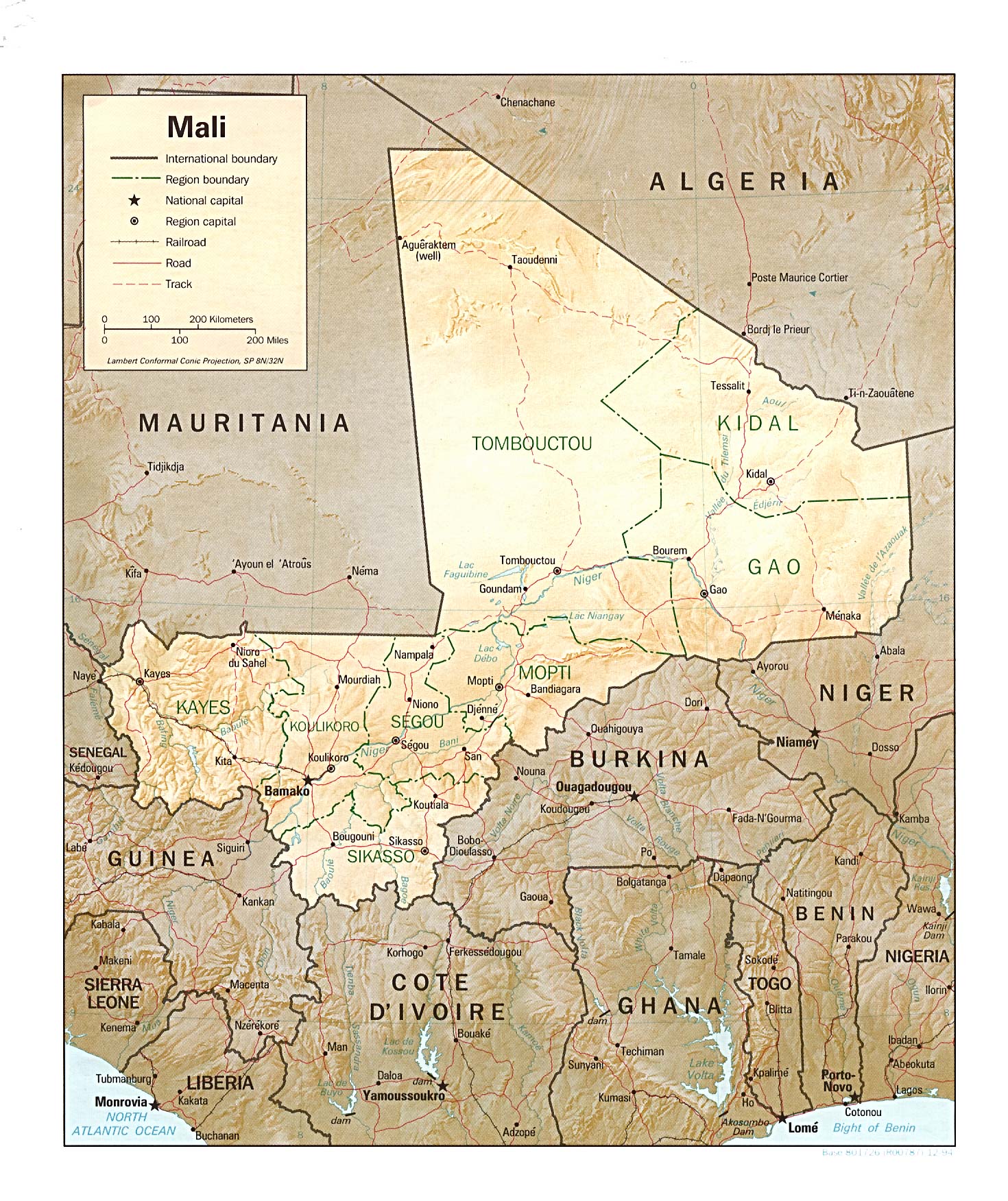 Mapa de Mali, Viajar a Mali