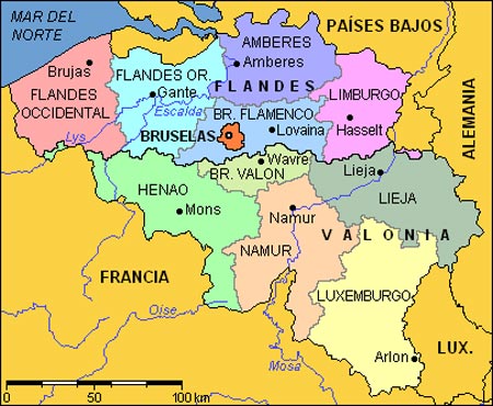 Mapa Bélgica, Viaje a Bélgica - Consejos