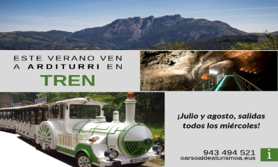 Cartel Tren Verde Arditurri Verano 2019, Comarca de Oarsoaldea: Rentería, Lezo, Pasaia... - Guipúzcoa