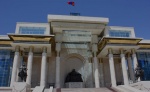 Parlamento en la plaza Sukhbaatar Mongolia.