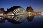 At night in the City of Arts and Sciences