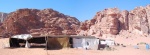 haima de una familia en el desierto de Wadi Rum