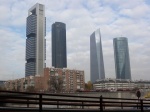 Rascacielos desde la Estación de Chamartín de Madrid