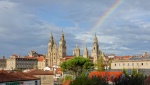 Visitando la Catedral de Santiago de Compostela.