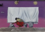 Graffiti reivindicativo en Singapur