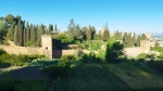 Jardines del Partal y salida de la Alhambra