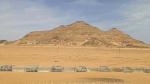 Vistas del desierto desde la carretera a Abu Simbel
