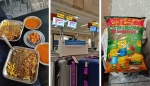 Koshary, Aeropuerto de El Cairo y snack egipcio
